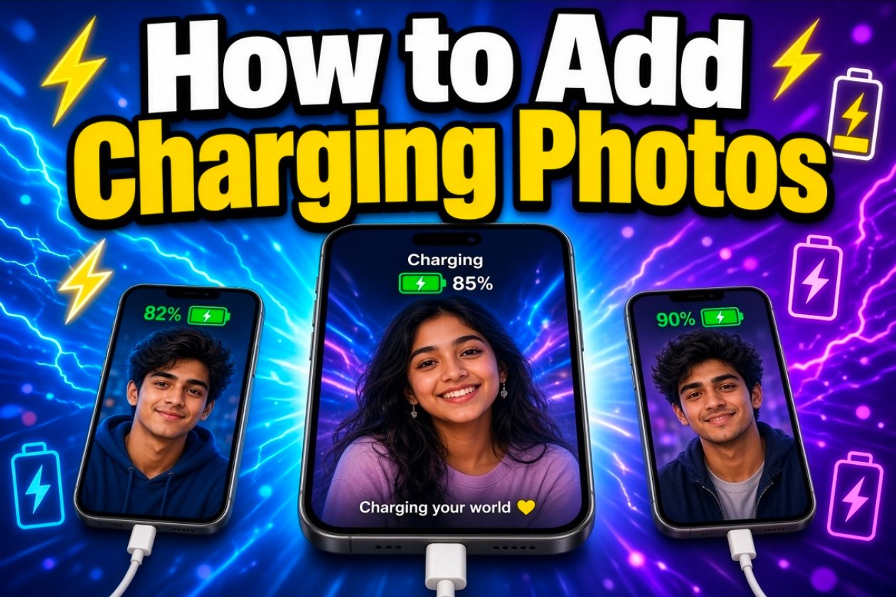 How to Add Charging Photos: Show Battery Charging Animation from 0% to 100% in 5 Minutes 🔋⚡